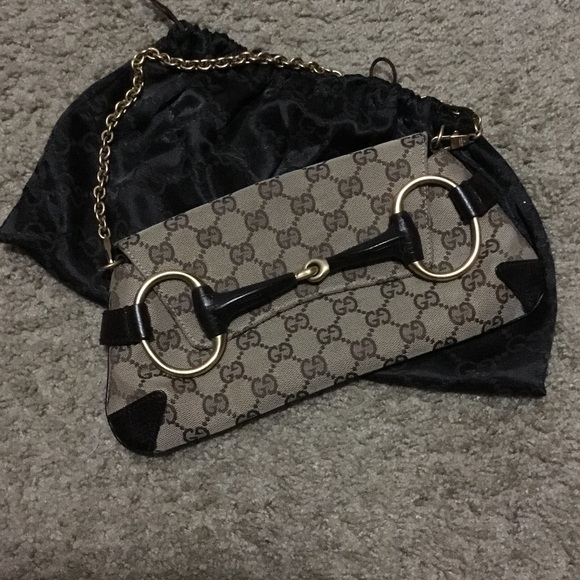Limited Edition Gucci canvas & leather Clutch - Picture 1 of 4